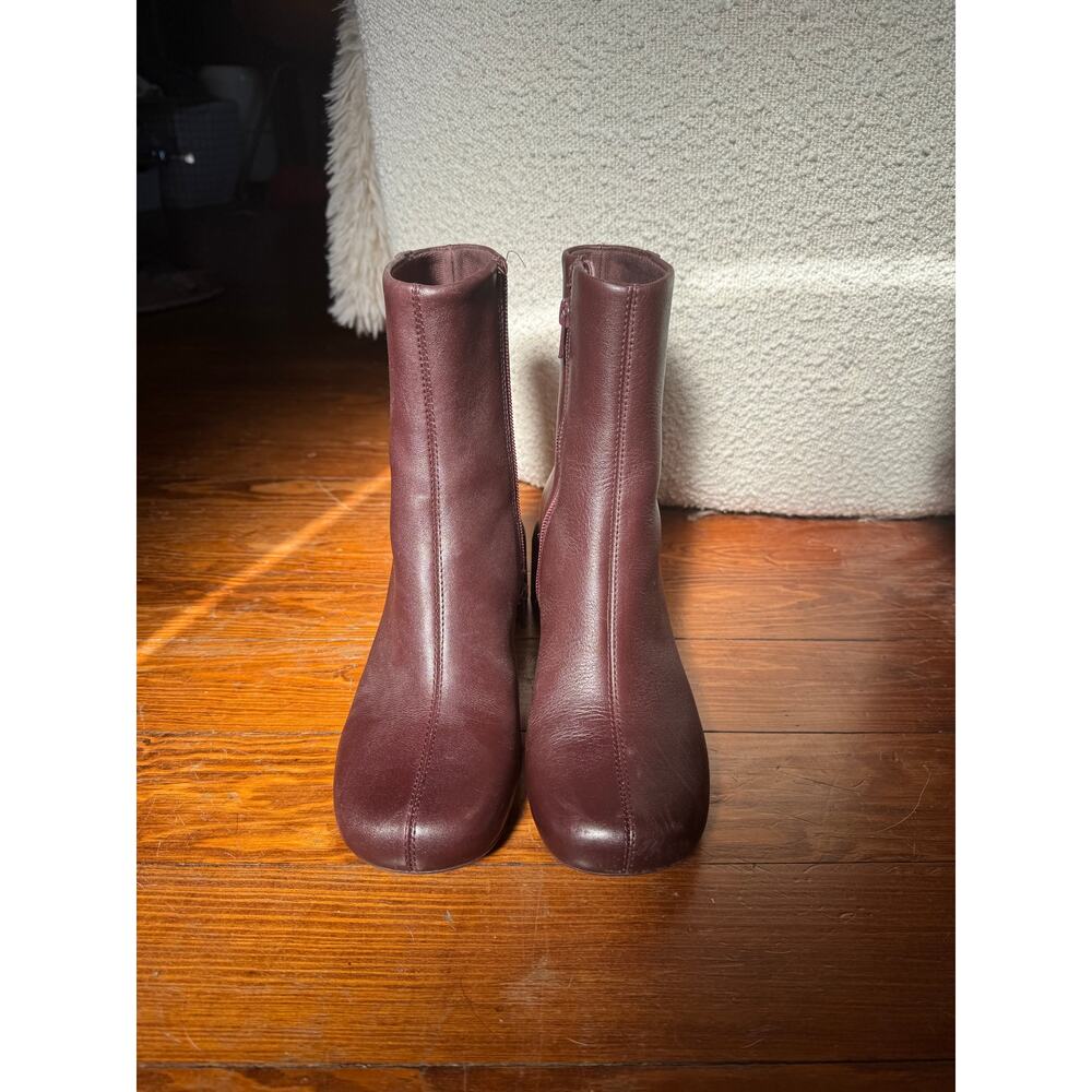 camper niki boots burgundy